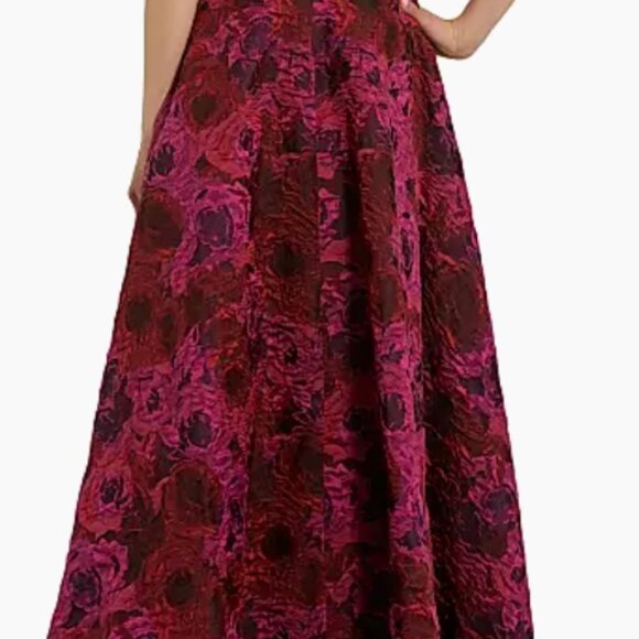 Mac Duggal Multicolor Strapless Brocade High Low A Line Gown - Style 27596 - Picture 4 of 10